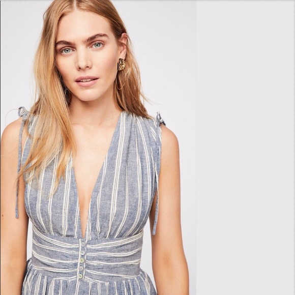 FREE PEOPLE Roll the Dice Stripes Minidress EUC, XS but fits up to size 6 - Picture 5 of 7